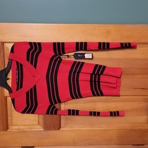 Red And Black Sweater